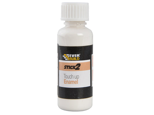 Stick2 Touch Up Enamel White 25ml, Everbuild