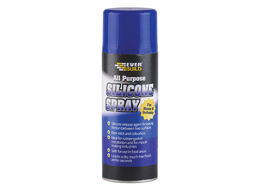 All Purpose Silicone Spray 400ml, Everbuild