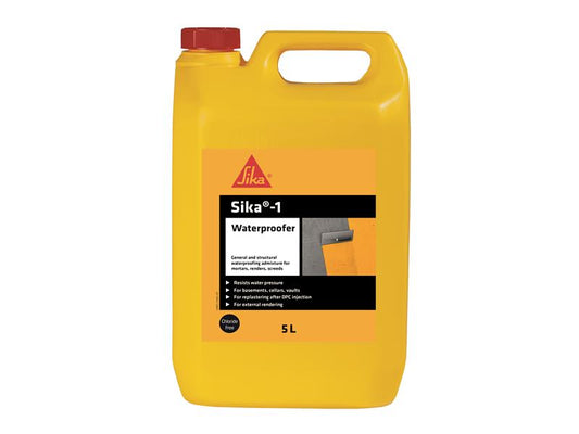 Sika-1 Waterproofer 5 litre, Everbuild