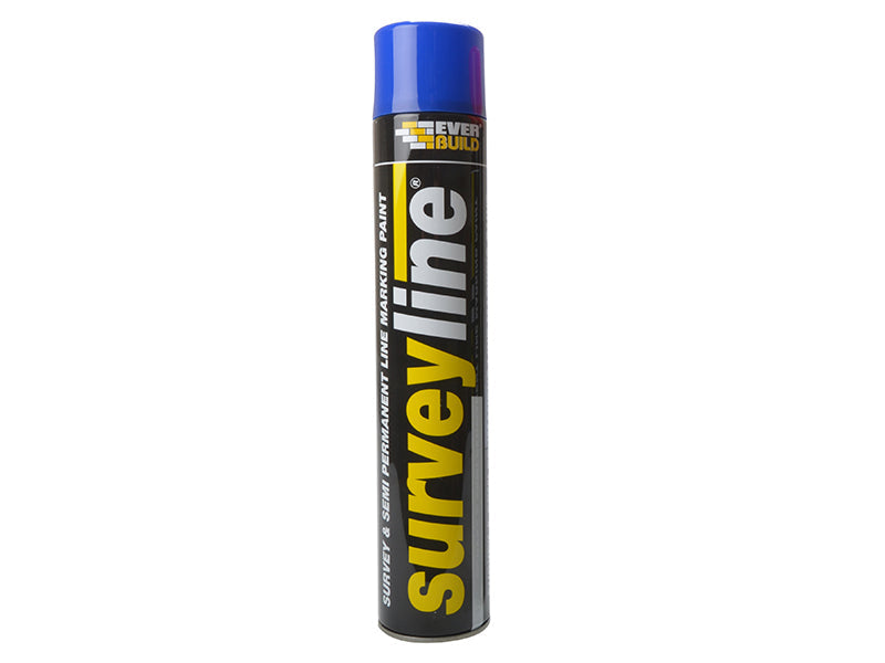 Survey Line® Marker Spray Blue 700ml, Everbuild