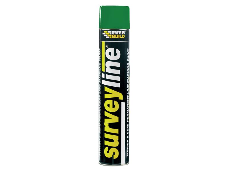 Survey Line® Marker Spray Green 700ml, Everbuild