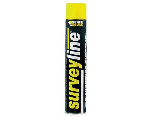 Survey Line® Marker Spray Yellow 700ml, Everbuild