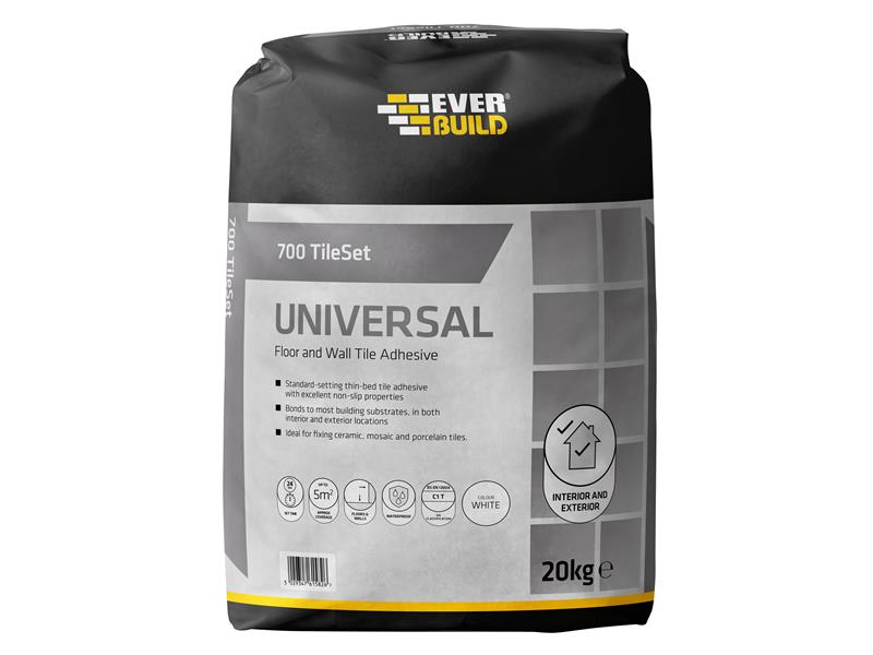 700 TileSet Universal White 20kg, Everbuild