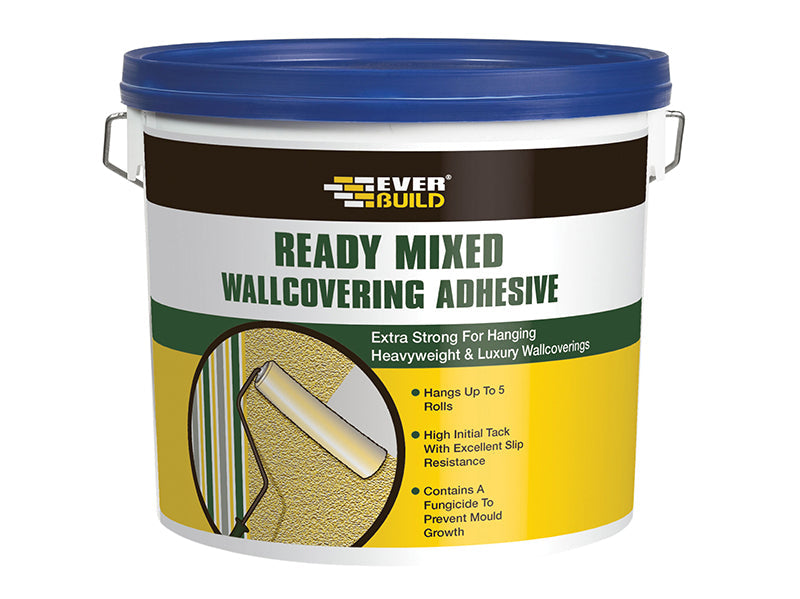 Ready Mixed Wallcovering Adhesive 4.5kg, Everbuild