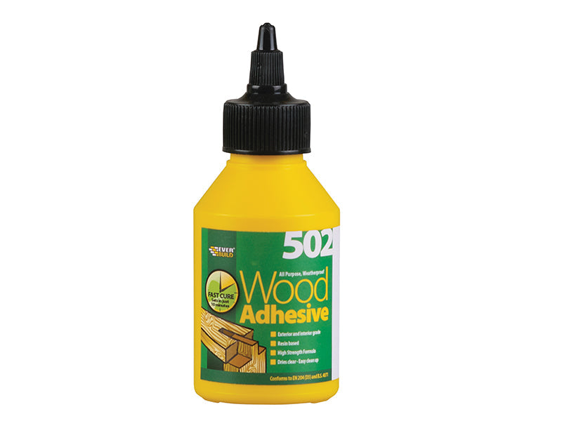 502 All Purpose Weatherproof Wood Adhesive 125ml, Everbuild