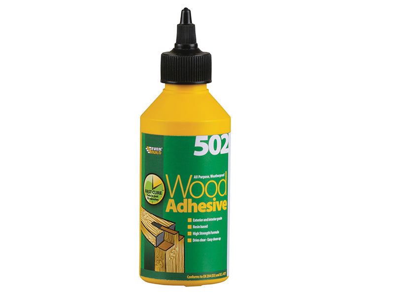 502 All Purpose Weatherproof Wood Adhesive 1 litre, Everbuild