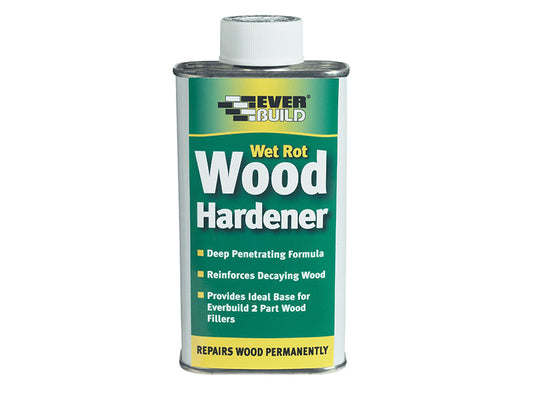 Wet Rot Wood Hardener 250ml, Everbuild