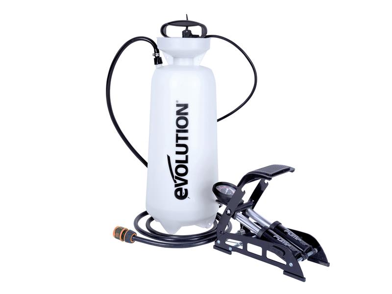 Pressurised Water Bottle with Foot Pump 15 litre, Evolution