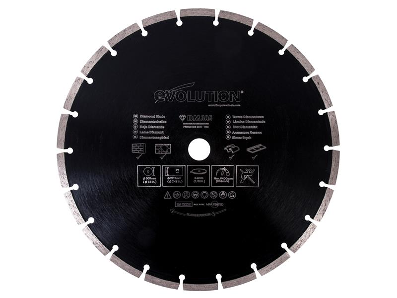 RAGE® Diamond Blade, Segmented Rim 305 x 22.2mm, Evolution