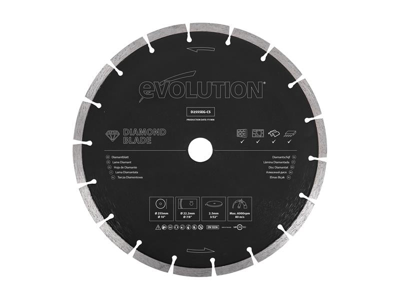 General Purpose Diamond Blade 255 x 22.2mm, Evolution