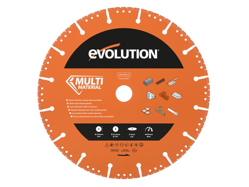 Multi-Material Diamond Demolition Disc Cutter Blade 230 x 22.2mm, Evolution