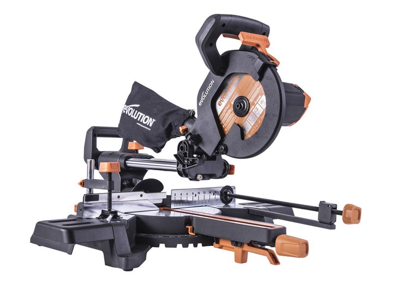 R210SMS-300+ Pro Multi-Material Sliding Mitre Saw 210mm 1500W 240V, Evolution