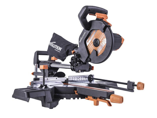 R210SMS-300+ Pro Multi-Material Sliding Mitre Saw 210mm 1500W 110V, Evolution