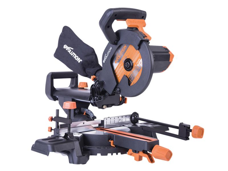 R210SMS+ Pro Multi-Material Sliding Mitre Saw 210mm 1500W 240V, Evolution