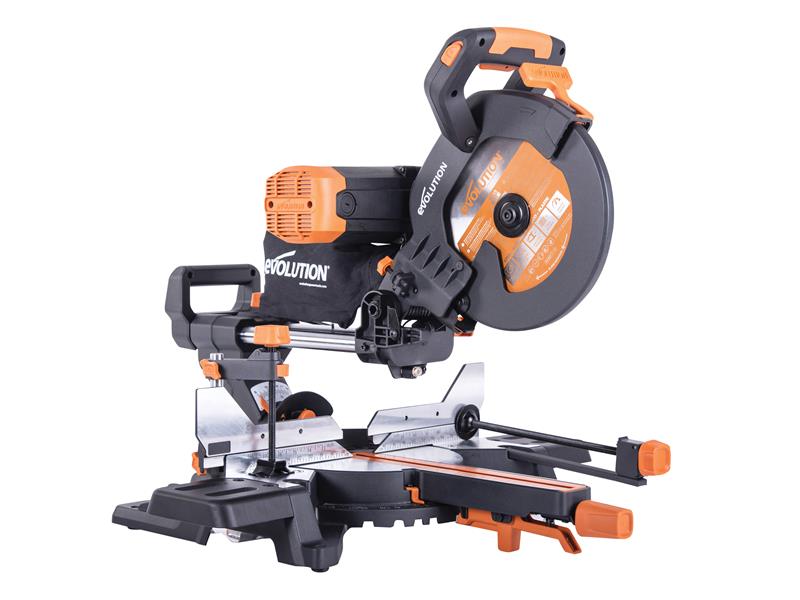 R255SMS-DB+ Multi-Material Sliding Mitre Saw 255mm 1600W 110V, Evolution