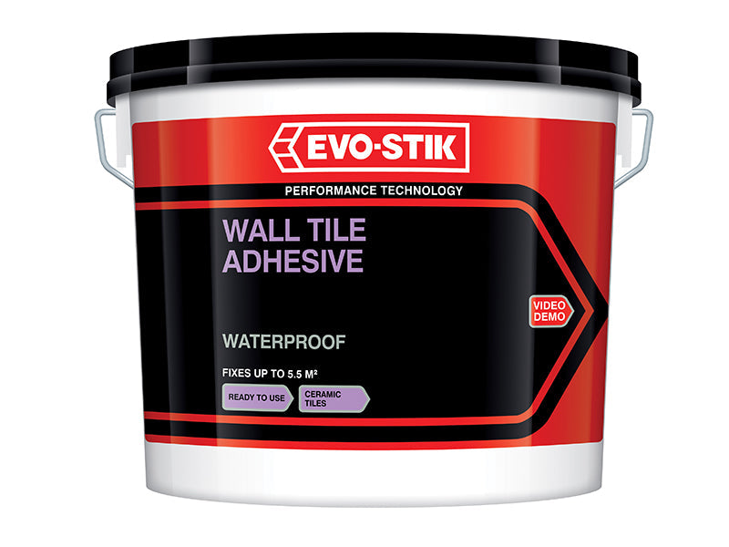 Waterproof Wall Tile Adhesive 2.5 litre, EVO-STIK