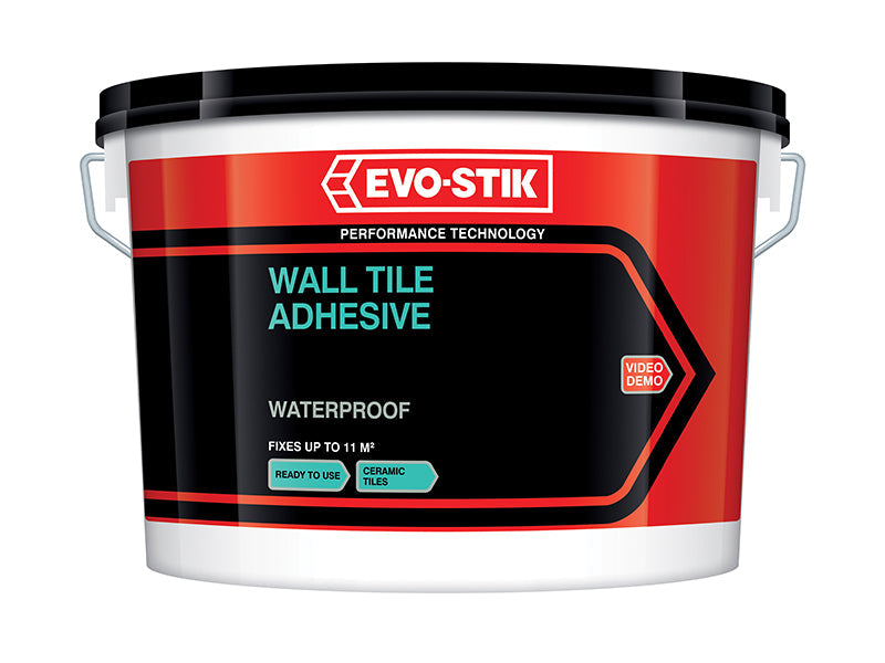 Waterproof Wall Tile Adhesive 5 litre, EVO-STIK