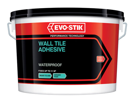 Waterproof Wall Tile Adhesive 10 litre, EVO-STIK