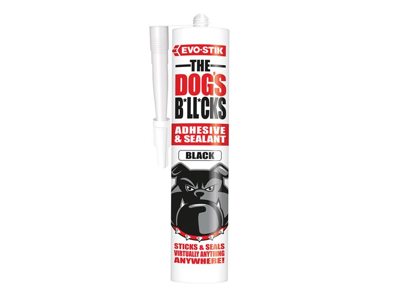 The Dog's B*ll*cks Multipurpose Adhesive & Sealant  Black 290ml, EVO-STIK