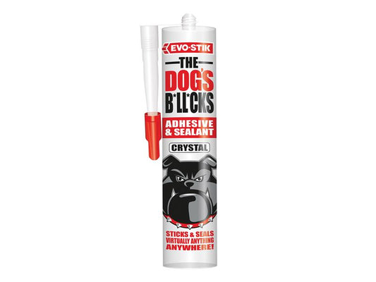 The Dog's B*ll*cks Multipurpose Adhesive & Sealant  Crystal Clear 290ml, EVO-STIK