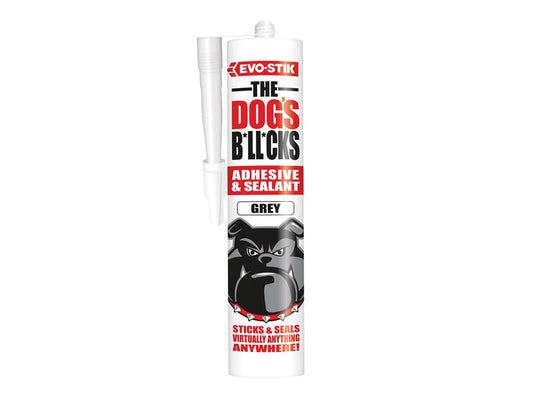 The Dog's B*ll*cks Multipurpose Adhesive & Sealant  Grey 290ml, EVO-STIK