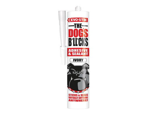 The Dog's B*ll*cks Multipurpose Adhesive & Sealant  Ivory 290ml, EVO-STIK