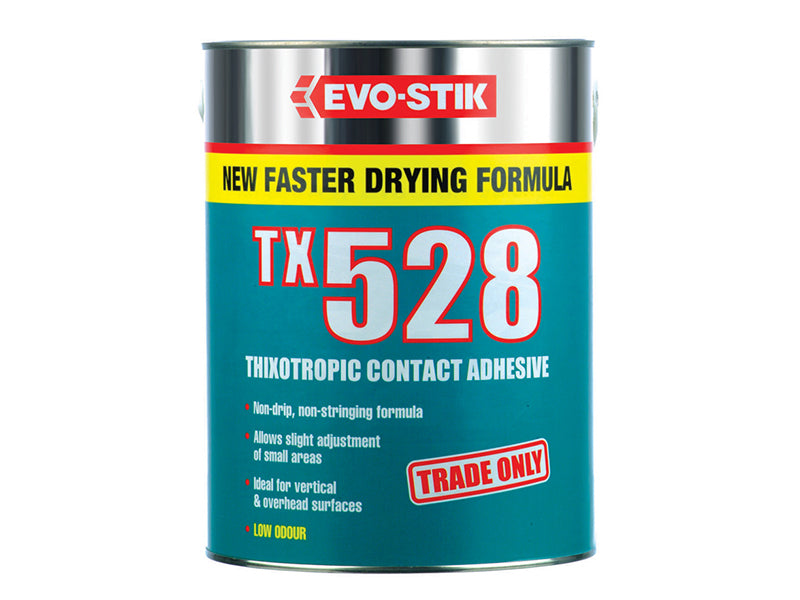 TX528 Thixotropic Contact Adhesive 5 Litre, EVO-STIK