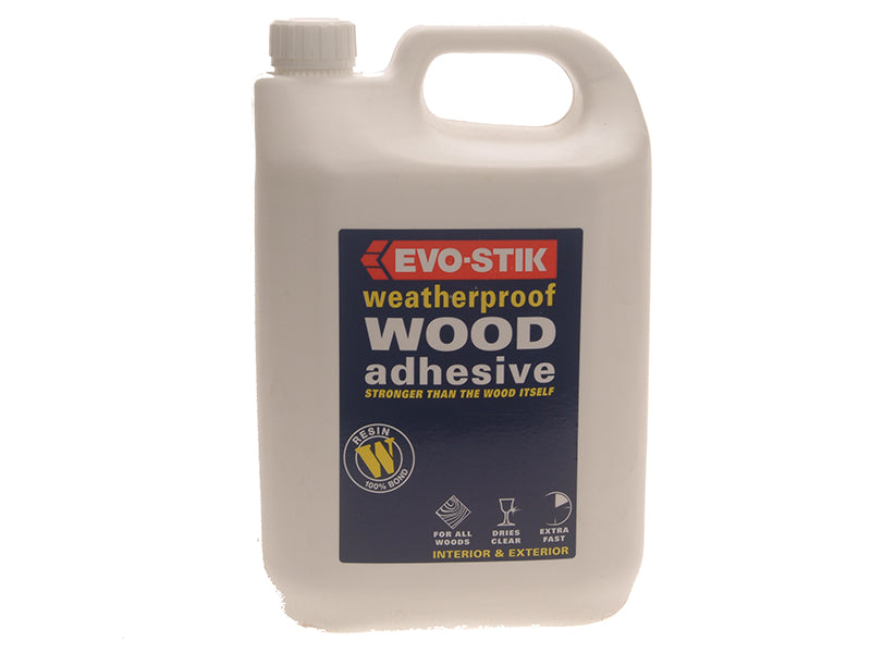 Wood Glue Exterior 5 litre, EVO-STIK