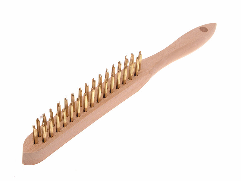 680/B2 Brass Wire Scratch Brush - 2 Row, Faithfull