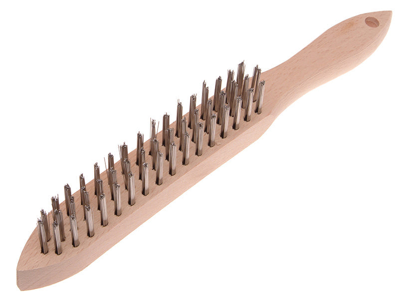 680/S3 Heavy-Duty Stainless Steel Scratch Brush - 3 Row, Faithfull