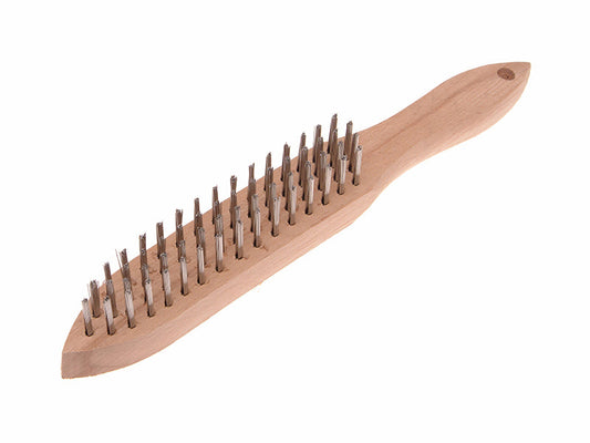 680/S4 Heavy-Duty Stainless Steel Scratch Brush - 4 Row, Faithfull