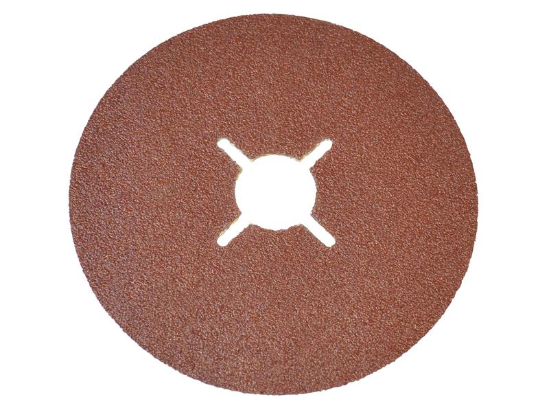 Resin Bonded Sanding Discs  115 x 22mm 40G (Pack 25), Faithfull