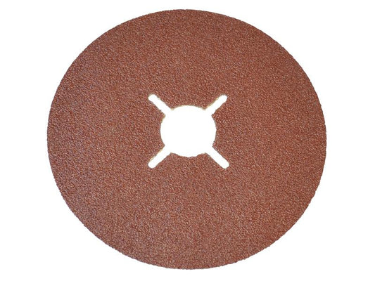 Resin Bonded Sanding Discs 178 x 22mm 40G (Pack 25), Faithfull