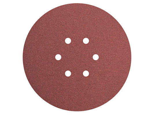 Hook & Loop Sanding Disc DID2 Holed 150mm Coarse (Pack 5), Faithfull