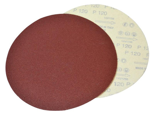 Plain Dry Wall Sanding Disc 225mm Assorted (Pack 10), Faithfull