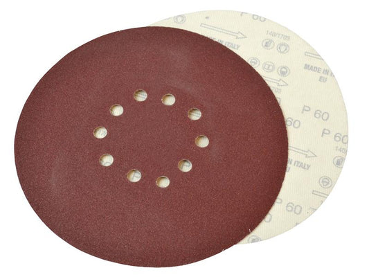 Dry Wall Sanding Disc for Flex Machines 225mm Assorted (Pack 10), Faithfull