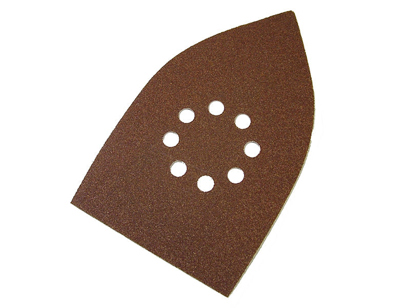 Multi-Sander Sheets Hook & Loop Coarse Grit (Pack 5), Faithfull