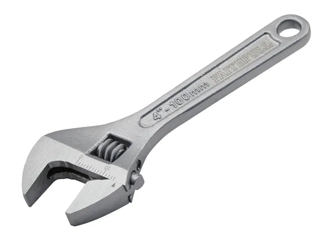 Chrome Adjustable Spanner 100mm (4in), Faithfull