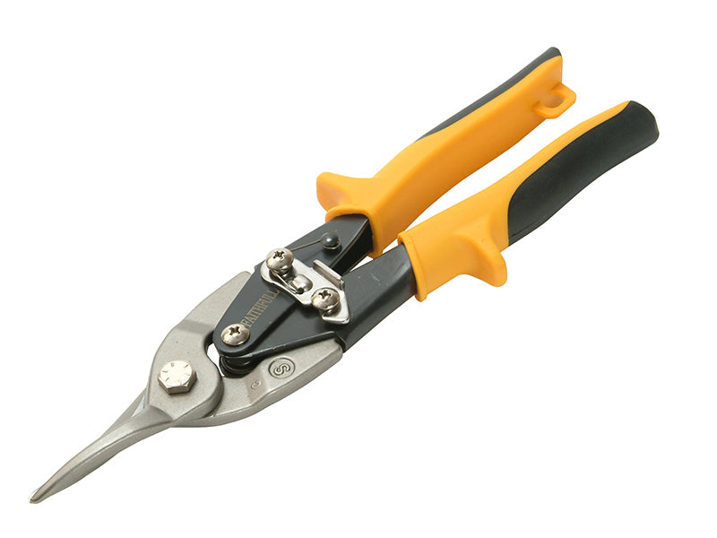 Yellow Compound Aviation Snips Straight Cut 250mm (10in), Faithfull