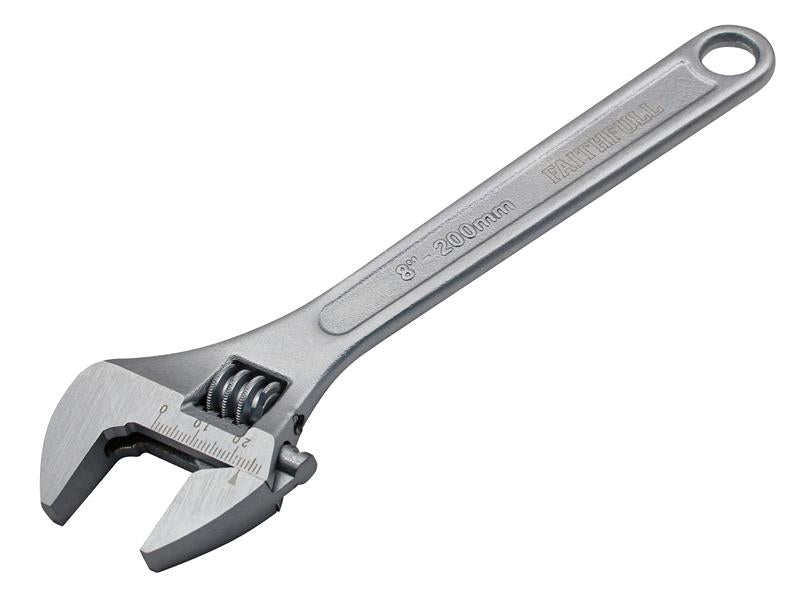 Chrome Adjustable Spanner 200mm (8in), Faithfull