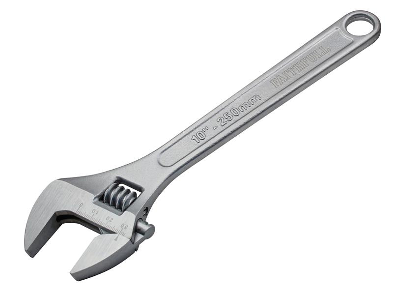 Chrome Adjustable Spanner 250mm (10in), Faithfull