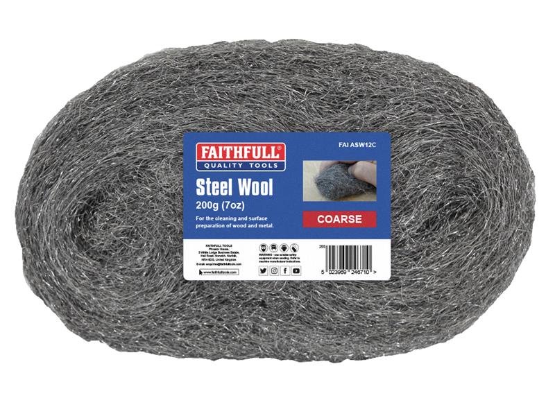 Steel Wool Coarse 200g, Faithfull