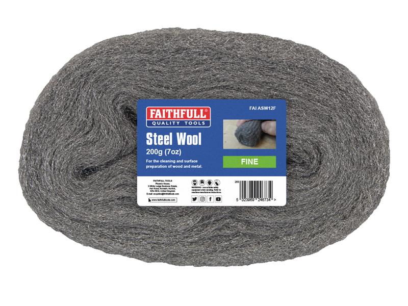 Steel Wool Fine 200g, Faithfull