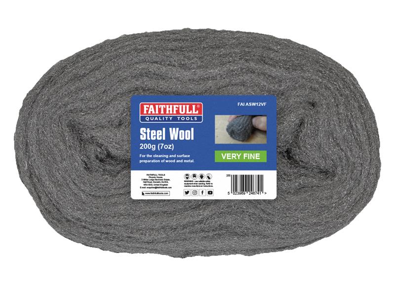 Steel Wool Very Fine 200g, Faithfull