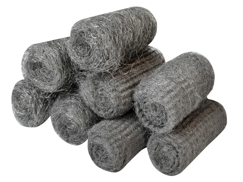 Steel Wool, Assorted Grades 20g Rolls (Pack 8), Faithfull