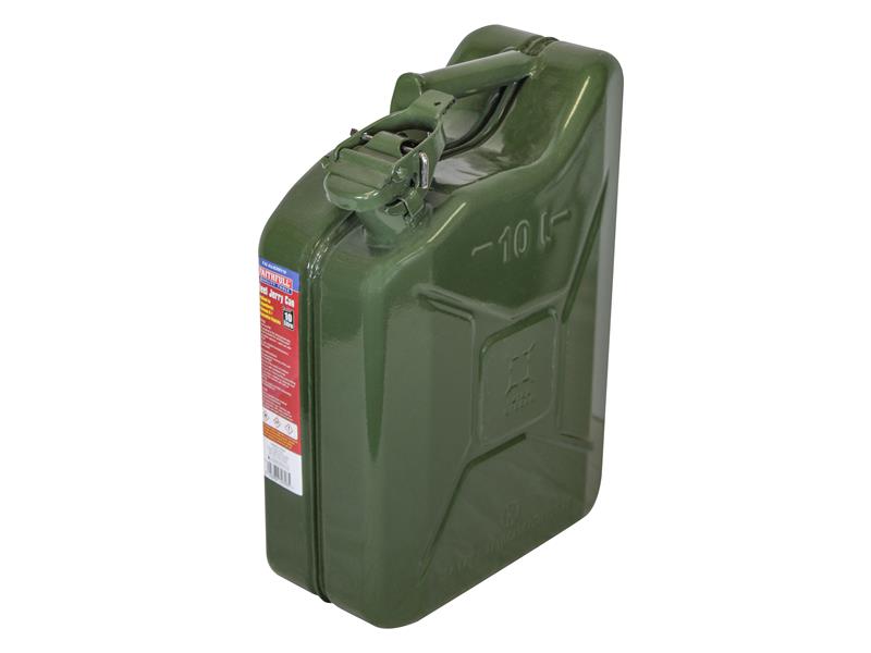 Green Jerry Can - Metal 10 litre, Faithfull