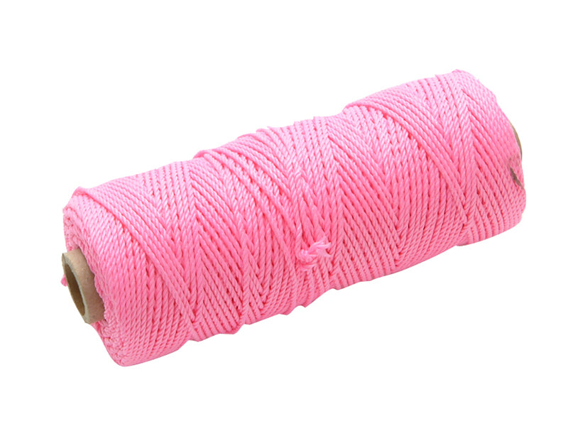 Hi-Vis Nylon Brick Line 100m (330ft) Pink, Faithfull