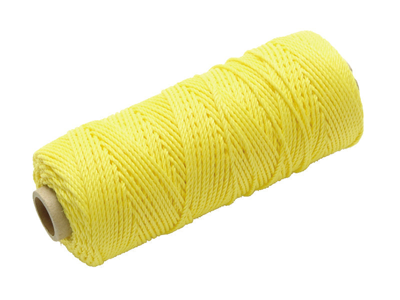 Hi-Vis Nylon Brick Line 100m (330ft) Yellow, Faithfull