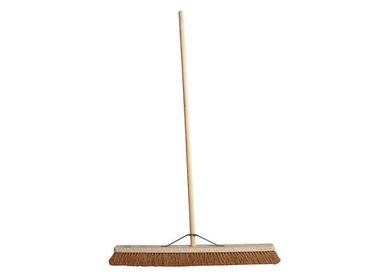 Broom Soft Coco 900mm (36in) + Handle & Stay, Faithfull