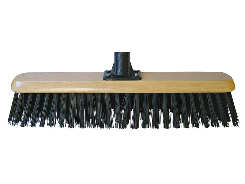 PVC Platform Broom Head 450mm (18in) Threaded Socket, Faithfull